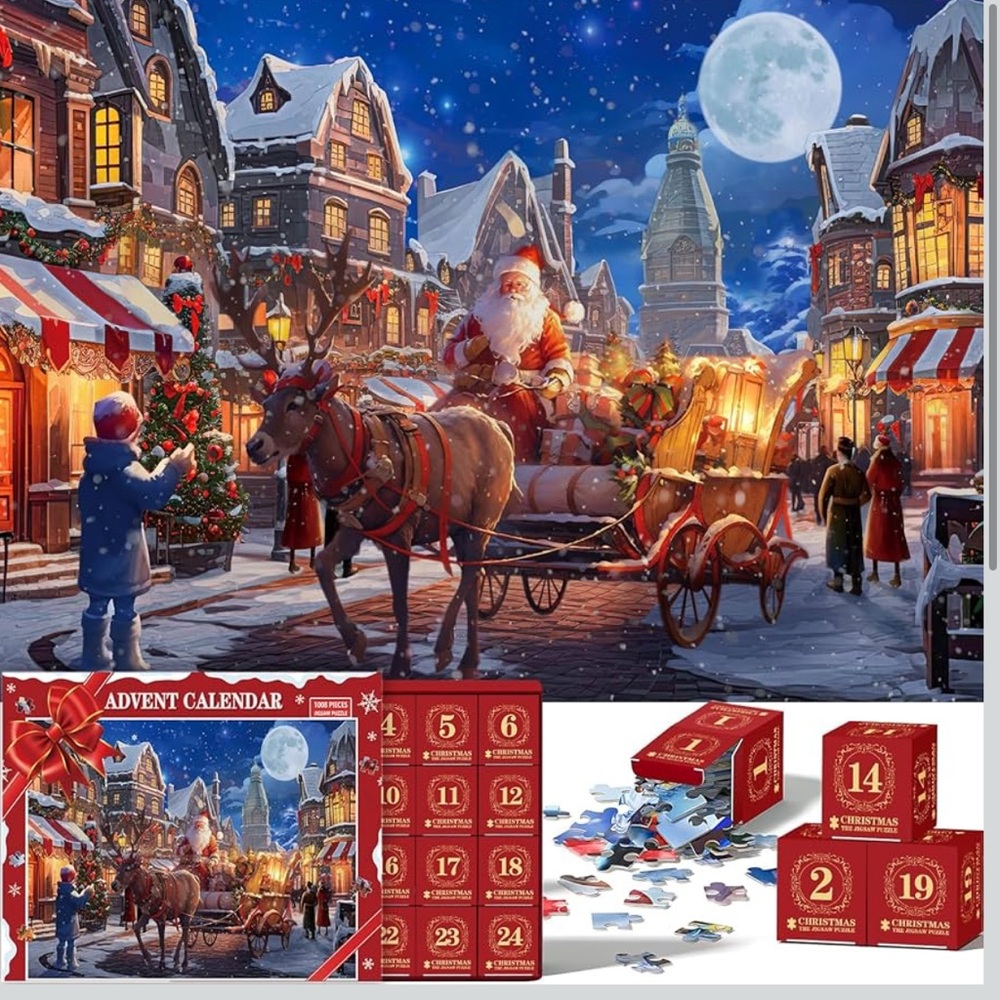 2025 Advent Calendar Jigsaw Puzzle - 1008 pieces Christmas countdown NWT
